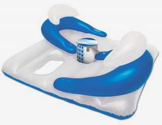   Raft Vinyl Swimming Pool Float Lounger Ice Bag Holder 64 x 56  