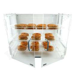 Bakery Pastry Donut Display Case   3 Shelves Cabinet 845033013562 