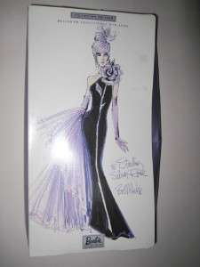 Purple Beauty~~Bob Mackie Barbie MIB Sterling Silver Rose Collector 