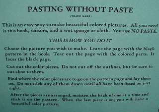 PASTING WITHOUT PASTE Saalfield Boxed Set 1939 Books  