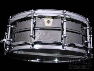 Ludwig 14 x 5 Hammered Black Beauty Tube Lug Snare Drum  