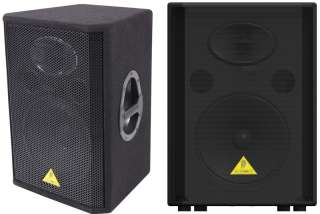 DJ PRO SYSTEM (2) BEHRINGER VS1220 SPEAKERS, GEMINI XGA 2000 AMP 