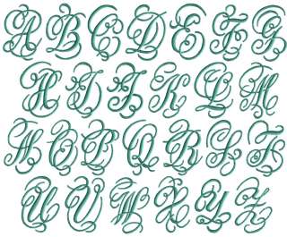 Mono Dream Font Machine Embroidery Designs 4x4 hoop  