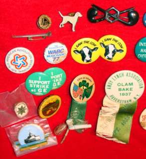   Vintage Pinback Buttons & Lapel Pins   Mostly NY w/ Some Red Cross