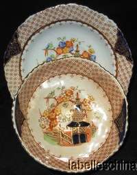 Royal Stafford Handleless Teacup and Saucer Pagoda flaw  