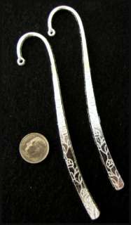   Silver Tibetan Style Metal Bookmark ROSE & VINE DESIGN (2)  
