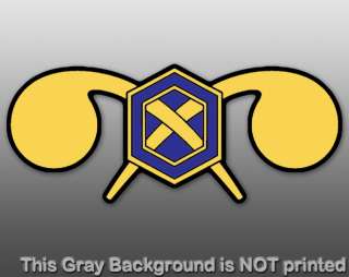   Corps Insignia Sticker   decal seal emblem logo CBRN branch bio  