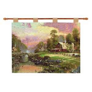  Sunset at Barn Wall Hanging [Kitchen]