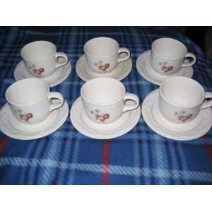   Pottery BERRY BASKET Cup & Saucer Set (retired)