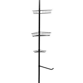   Tension Shower Pole Caddy With 3 Baskets Bronze.Opens in a new window