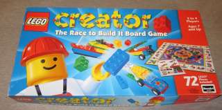 Lego Creator Race to Build It Board Game Complete  