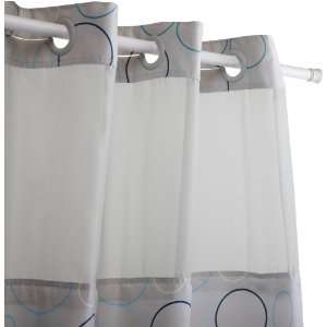   71 Inch by 74 Inch Shower Curtain, Beach Pebble Design