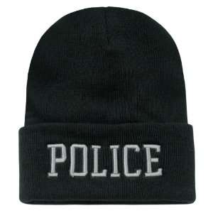    DELUXE EMBROIDERED WATCH CAP Police Beanies 
