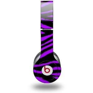 Purple Zebra Skin (fits genuine Beats Solo HD Headphones   HEADPHONES 