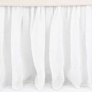  Pine Cone Hill Savannah Linen Gauze White Bed Skirt