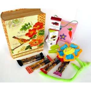  Bird Themed Reusable Book Style Gift Box Of 4 Kind Bars, 2 Boxes 