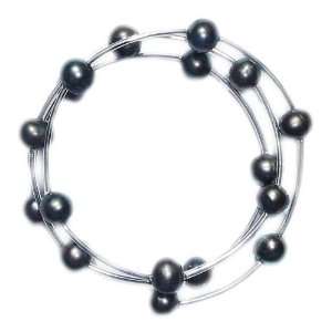  Black pearl Creation Bracelet D Gem Jewelry