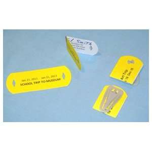  Badgetec PASS ID Tags   Kit of 1.5x4 Clip on Foldover 