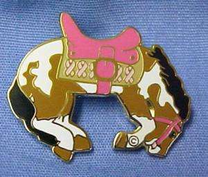 Breast Cancer Rodeo Bucking Bronco Horse Lapel Pin New  