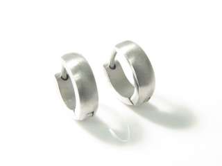 Stainless Steel Men Huggy Cartilage White Earring 0qM  