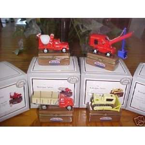   Four Tonka Trucks Hinged Boxes Porcelain PHB Midwest 