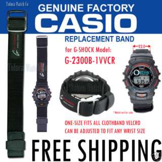 Casio Watch Velcro Cloth Band G 2300 G 2300B G 2300B 1  