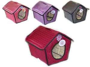 Deluxe Indoor Collapsible Dog Cat Bed House 14x14x14  