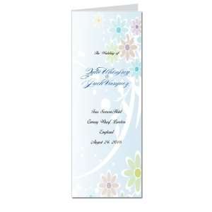  190 Wedding Programs   Flower Dust