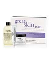philosophy great skin is in   normal to dry kit