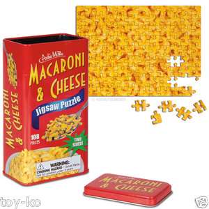 Two Sided Macaroni and Cheese Puzzle In Collectors Tin  