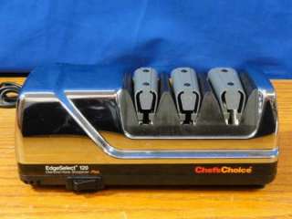 Chefs Choice 120 Diamond Hone Electric Knife Sharpener Chrome  