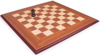 Black Walnut & Maple Molded Edge Chess Board   2.375 Squares