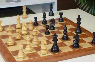 Staunton Chess Set Ebonized Mahogany Board 2.75 King  