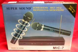 NEW WIRELESS MICROPHONE SYSTEM MIC SUPER SOUND 600 OHM  