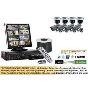  Security Camera Surveillance System with 600 Line Monalisa Cameras 