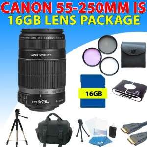 Canon Ef s 55 250mm 55 250 F/4 5.6 Is Autofocus Lens Kit for Canon EOS 