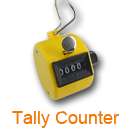 Chrome Hand Tally Counter 4 Digit Number Clicker Golf  