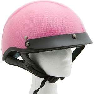   Shorty Carbon Fiber Design Helmet   Large/Pink Carbon Fiber Design