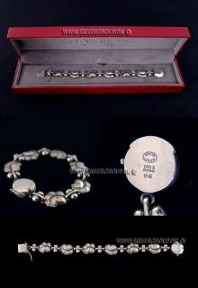 Georg Jensen Silver Bracelet # 96   MOONLIGHT GRAPES  