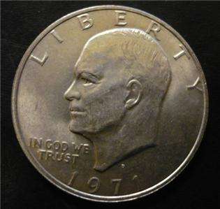 Eisenhower Dollar Coin 1971D Ike Copper Nickel Cald Circulated Free 