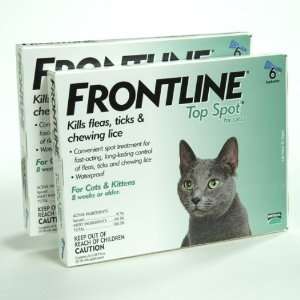  Cat Flea and Tick Control Frontline Top Spot (12 pk) Pet 