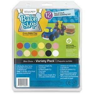  Sculpey Bake Shop Oven Bake Clay   Variety Pack, Pkg of 12 