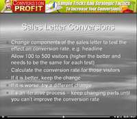 Conversion Profit Videos on CD With Master Resale Rights  