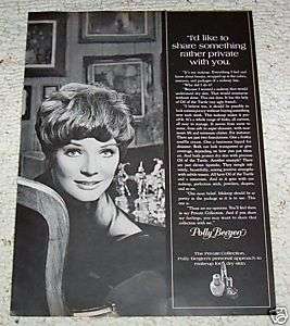 1968 Polly Bergen Makeup cosmetics Oil Turtle 1 PAGE AD  