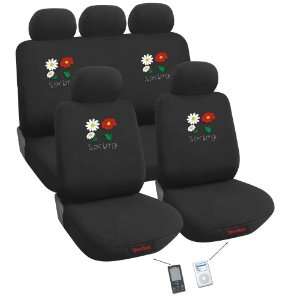 Covers, 5 Headrest Covers, 1 Steering Wheel Cover, 2 Seat Belt Covers 