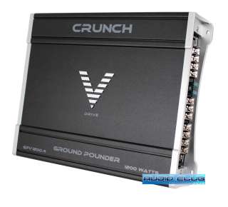 CRUNCH GPV 1200.4 1200 WATTS CLASS AB 4 CHANNEL CAR STEREO MOSFET 
