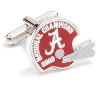   University of Alabama Crimson Tide enamelled on a pair of cufflinks