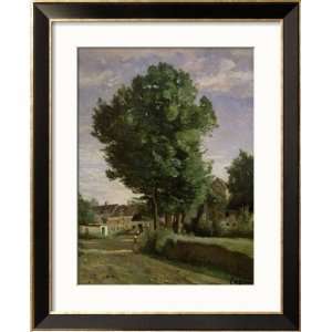  Outskirts of a Village Near Beauvais, circa 1850 Framed 