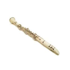   Flat Student Clarinet with Accessories   White Musical Instruments