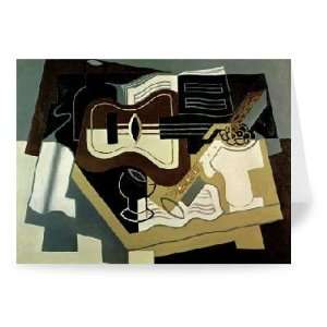Guitar and Clarinet, 1920 (oil on canvas)    Greeting Card (Pack of 
